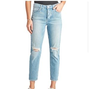 Sam Edelman Mary Jane Ripped Boyfriend Jeans